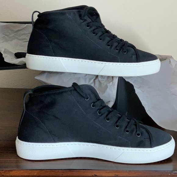 James Perse Mid Top Lace Up Sneakers Size 9 - Picture 12 of 12